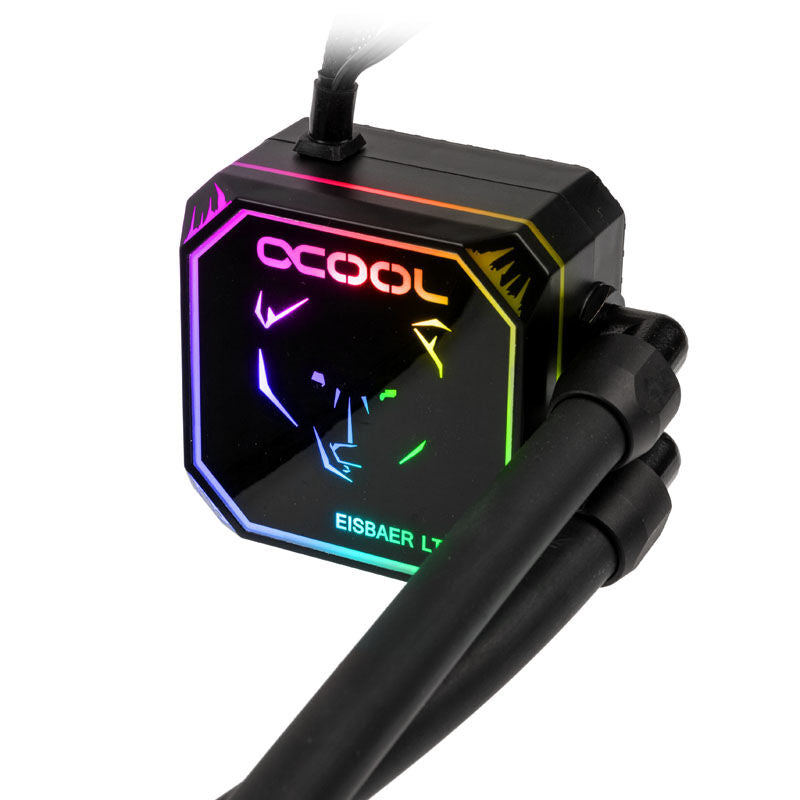 Alphacool Eisbaer Aurora LT240 AIO vannkjøling ventilator detalj