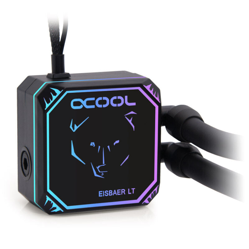 Montert Alphacool Eisbaer LT360 Aurora HPE i PC-kabinett