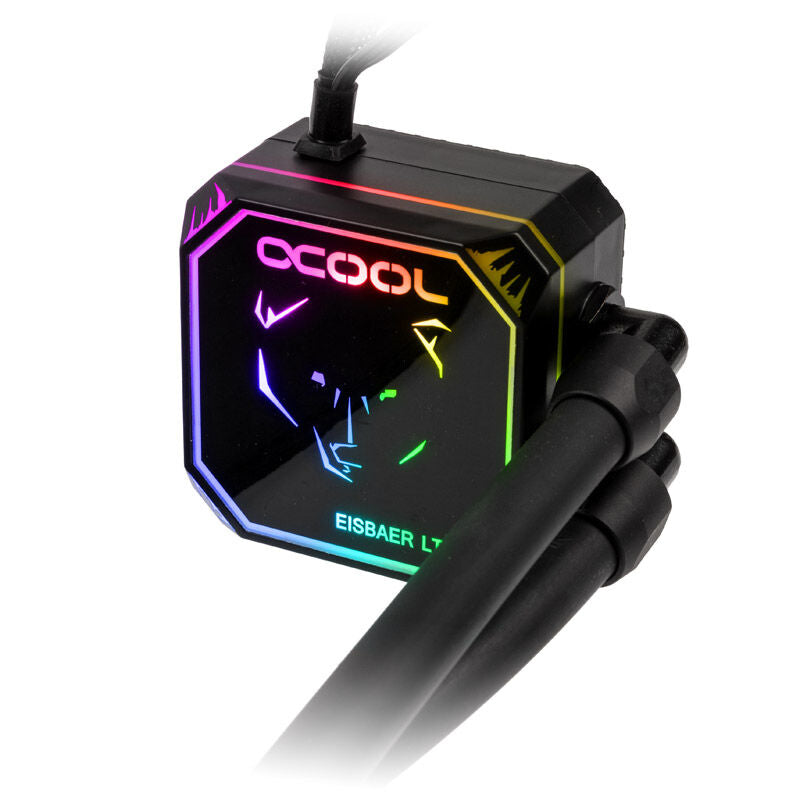 Detalj av Alphacool Eisbaer LT360 Aurora HPE vifte