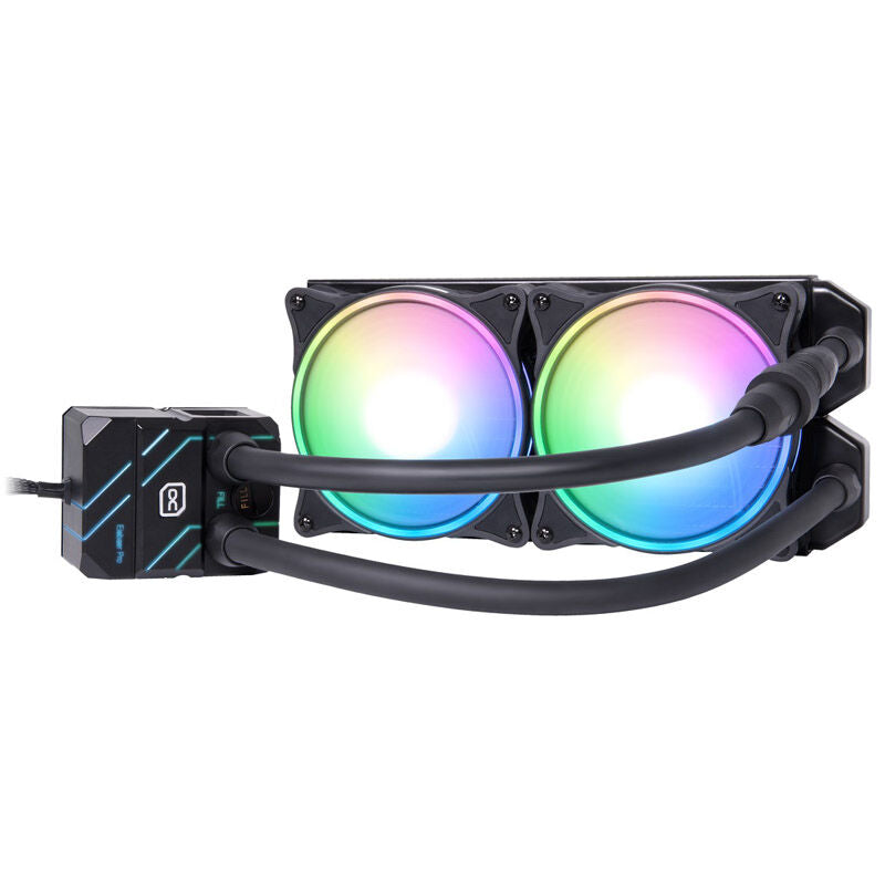 Alphacool Eisbaer Pro Aurora 240 AIO vannkjøling forfra
