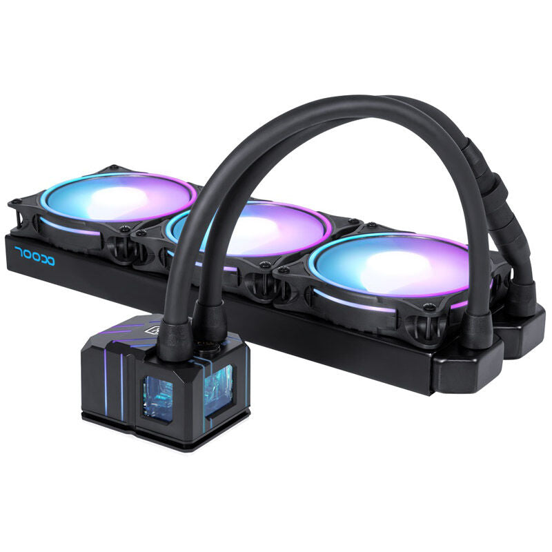 Alphacool Eisbaer Pro Aurora 360 AIO vannkjøling D-RGB bakside
