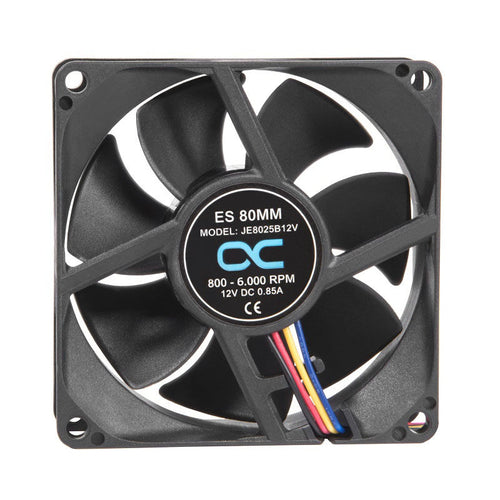 Alphacool ES PWM vifte 80 mm 6000 RPM svart bakside