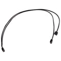 Alphacool Y-splitter aRGB 3-pin til 2x 3-pin kabel 60 cm svart forfra