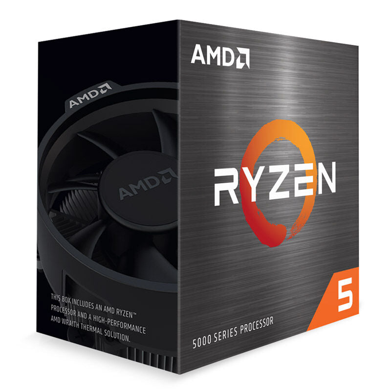 Nærbilde av AMD Ryzen 5 5600 prosessor
