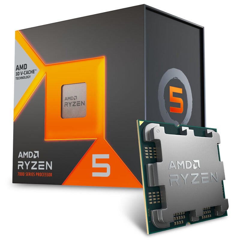 AMD Ryzen 5 7500X3D prosessor forfra