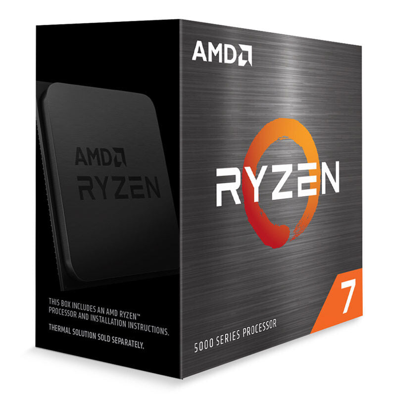 AMD Ryzen 7 5700X prosessor montert i hovedkort
