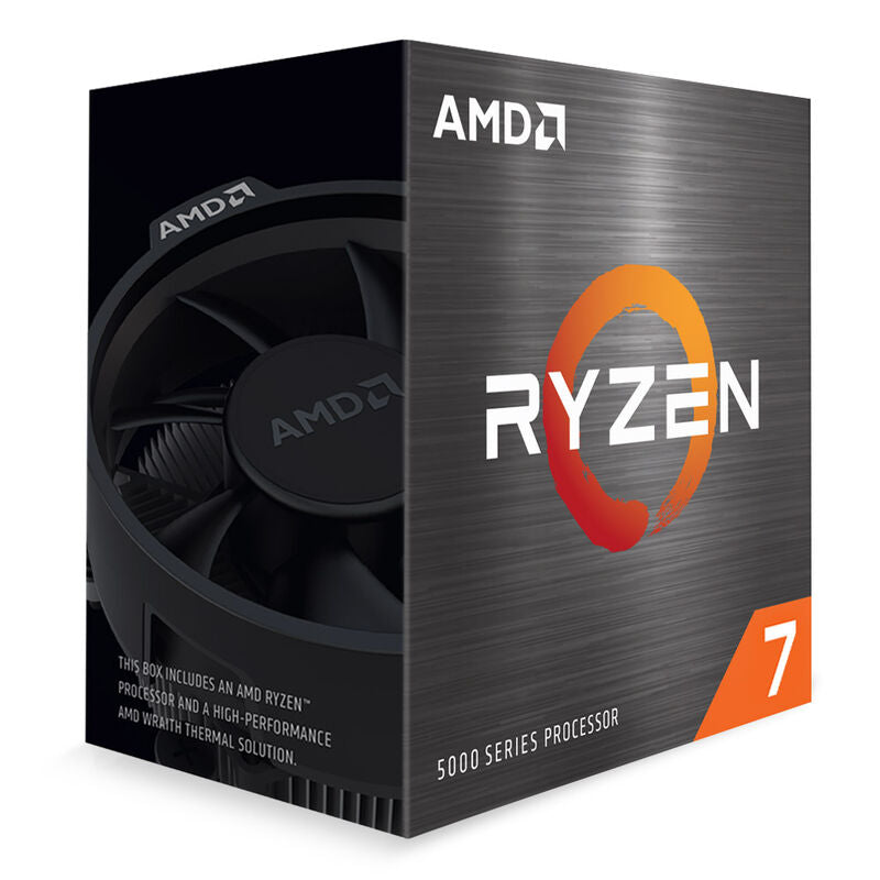 Nærbilde av AMD Ryzen 7 5800XT prosessor