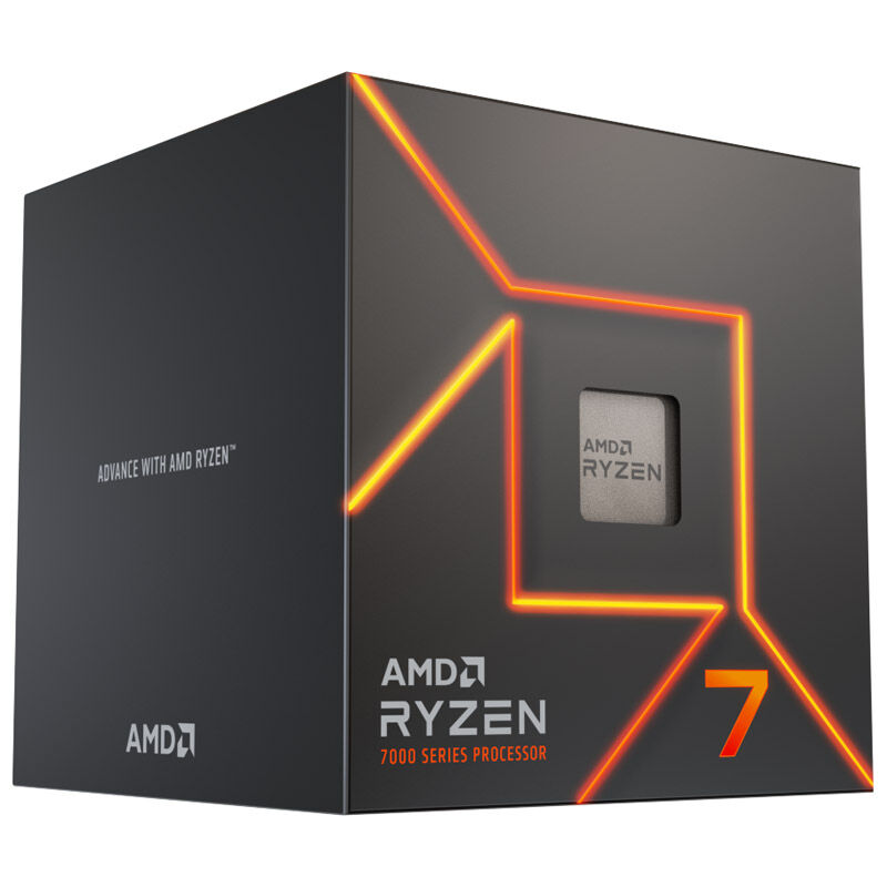 AMD Ryzen 7 7700 prosessor med emballasje