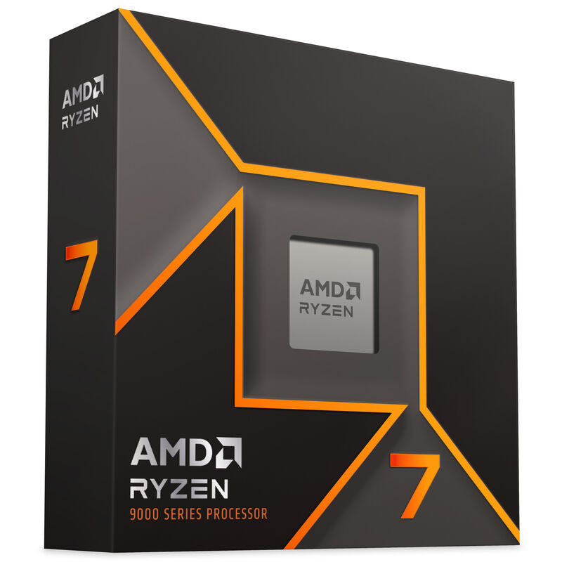 AMD Ryzen 7 9700X prosessor i emballasje