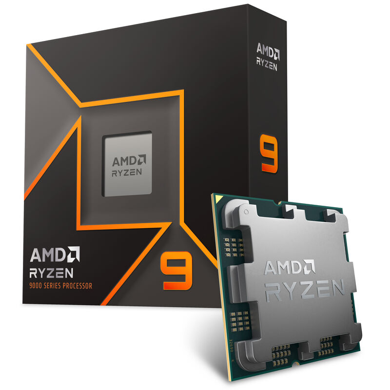AMD Ryzen 9 9950X prosessor forfra