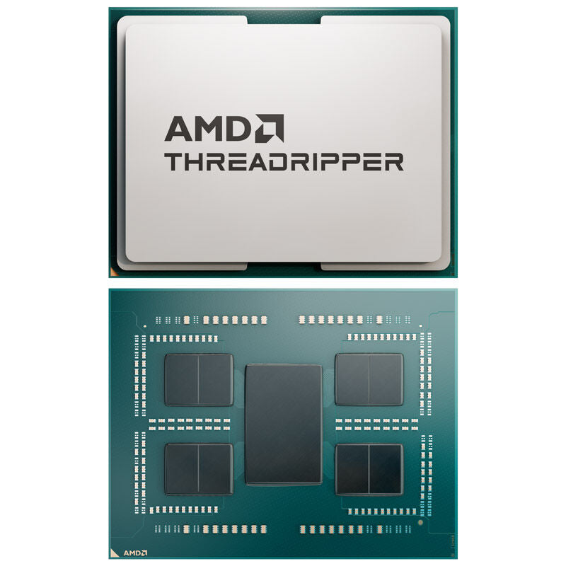 Nærbilde av AMD Ryzen Threadripper 7980X kjerne