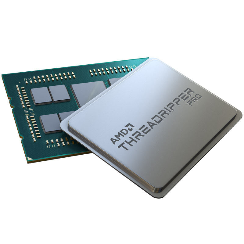 Detaljert nærbilde av AMD Ryzen Threadripper Pro 5965WX prosessor