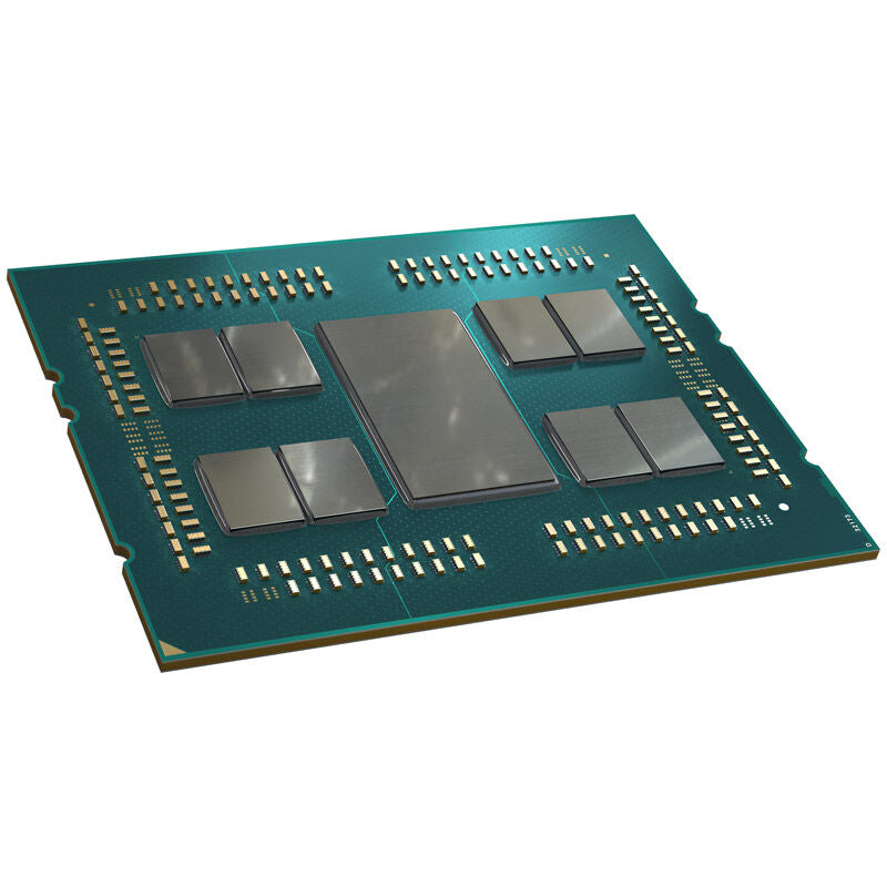 Montert AMD Ryzen Threadripper Pro 5965WX prosessor i hovedkort