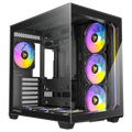 Antec C5 kabinett midtårn ATX ARGB herdet glass hvit forfra