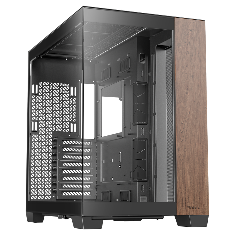 Antec C8 kabinett fulltårn E-ATX herdet glass svart bakside