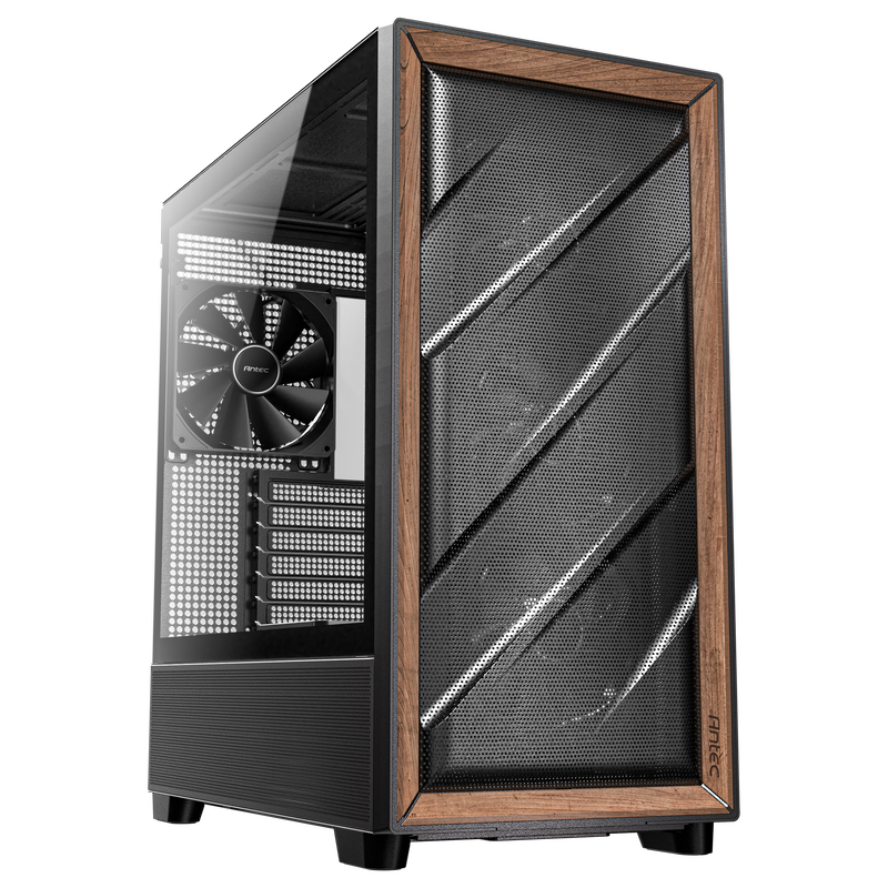 Antec Flux kabinett midtårn E-ATX herdet glass svart forfra