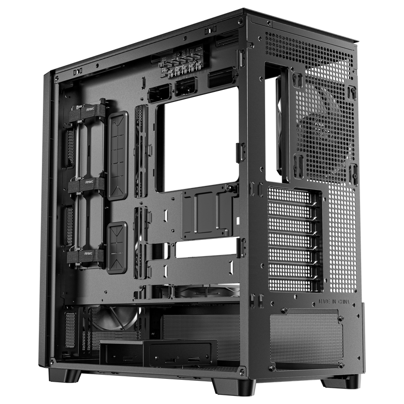 Antec Flux kabinett med montert hardware