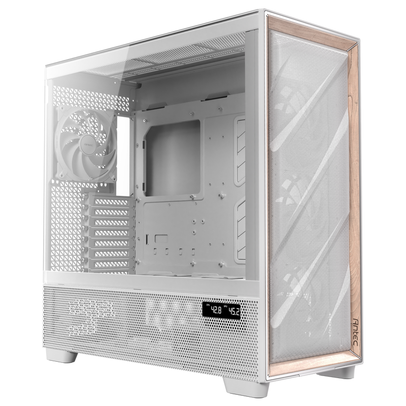 Antec Flux Pro kabinett bakside med porter