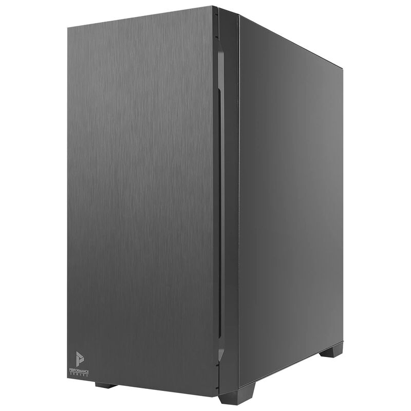 Detalj av frontpanel på Antec P10C kabinett midtårn stillegående ATX svart