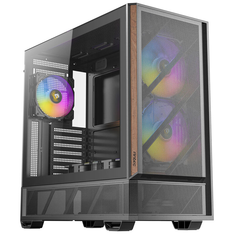Antec P30 ARGB kabinett midtårn ATX herdet glass svart forfra