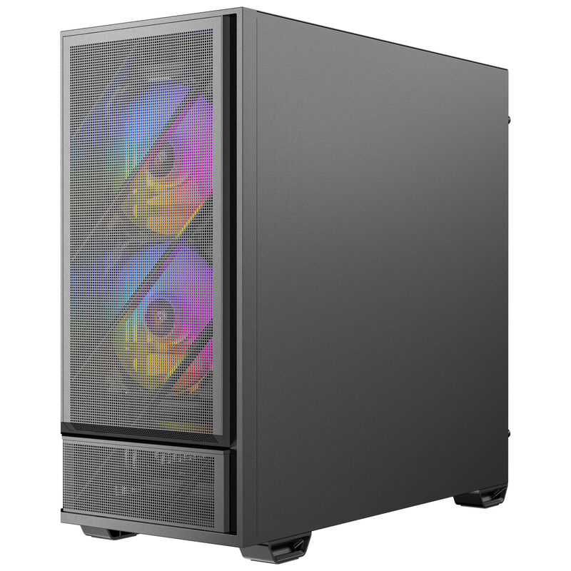Montert Antec P30 ARGB kabinett med gaming-PC innvendig
