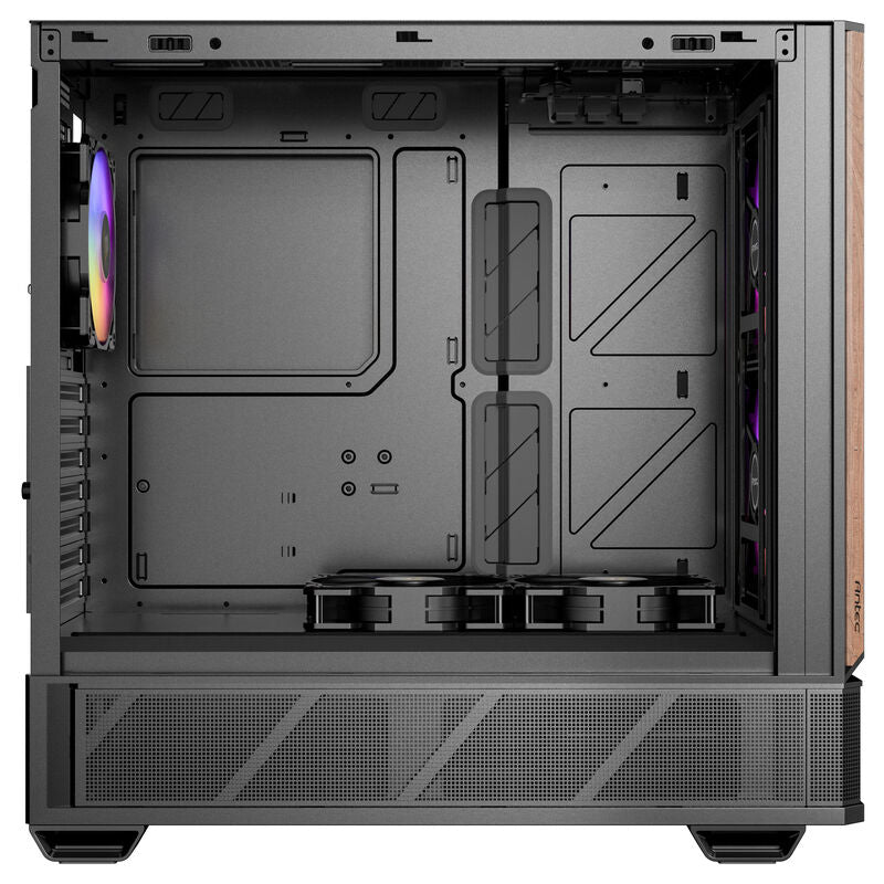 Toppen av Antec P30 ARGB kabinett med viftemuligheter