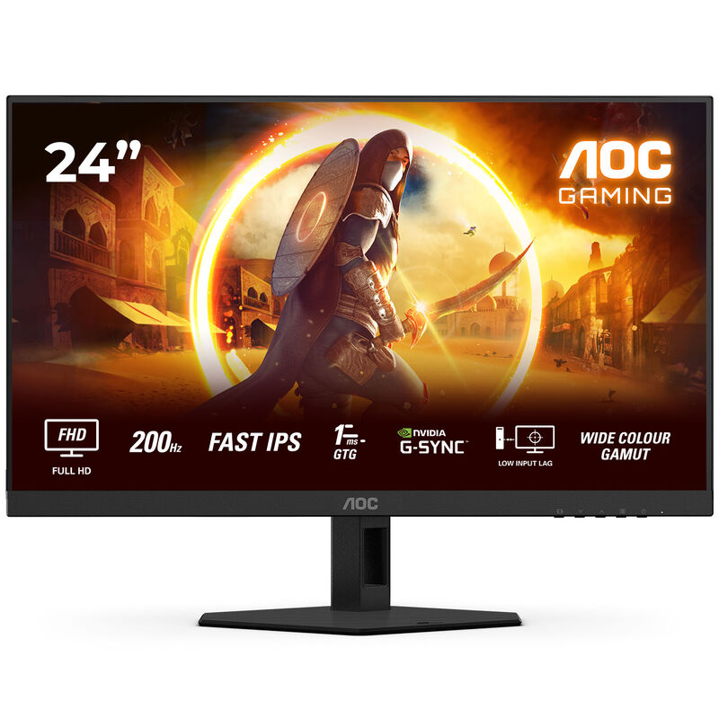 AOC 24G4HRE gamingskjerm forfra