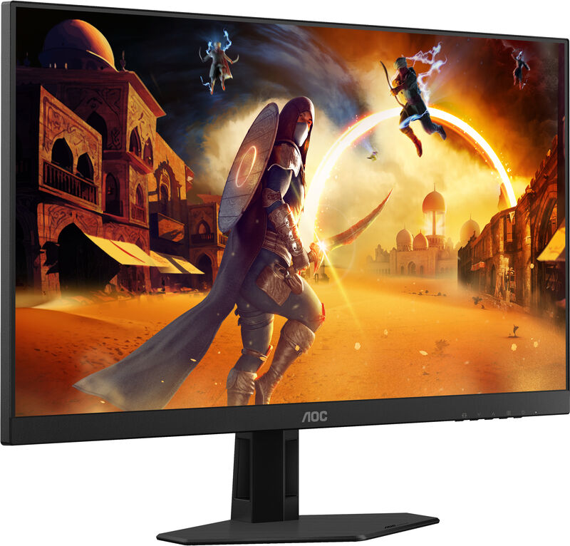 Nærbilde av AOC 27G4HRE 27" gamingskjerm skjermkant