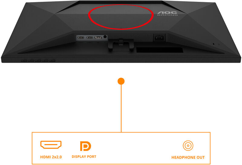 AOC 27G4HRE 27" gamingskjerm med spillgrafikk