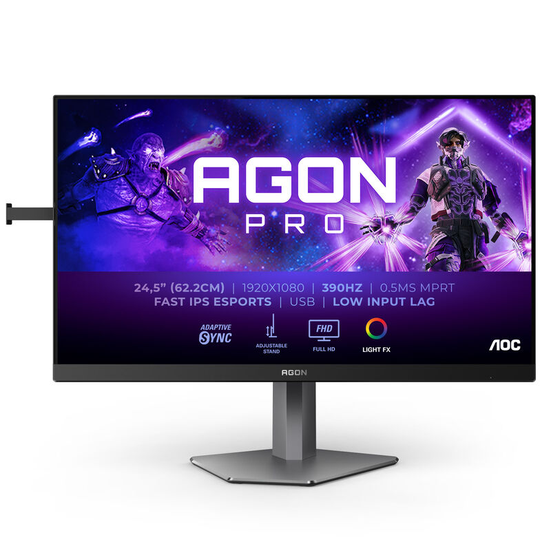 AOC AGON Pro AG256FS gamingskjerm forfra