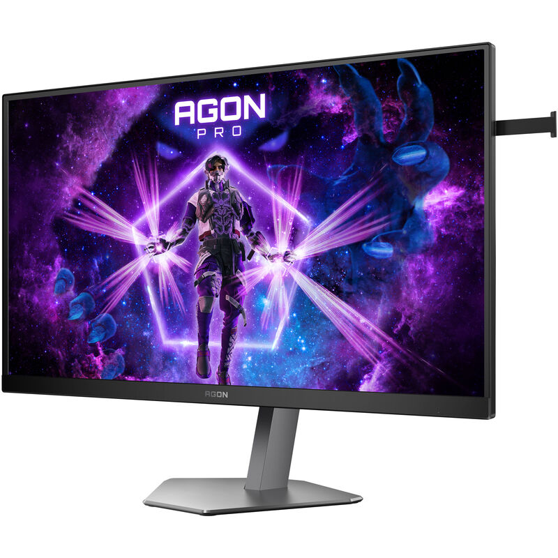 Detalj av AOC AGON Pro AG276FK gamingskjerm knapper