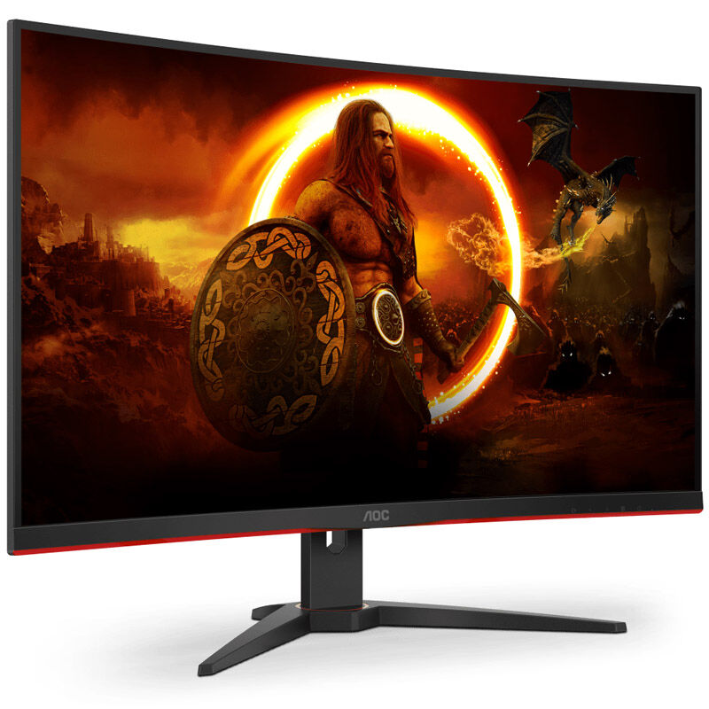 AOC C32G2ZE gamingskjerm bakside