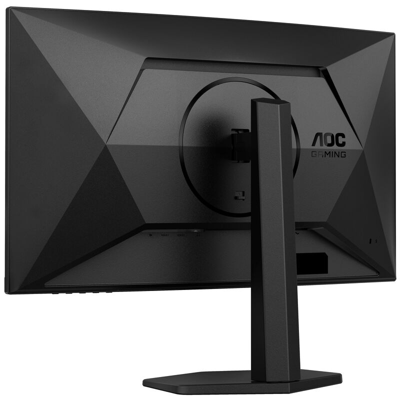 Visning av skråstilt skjerm på AOC CQ27G4X 27" curved gamingskjerm