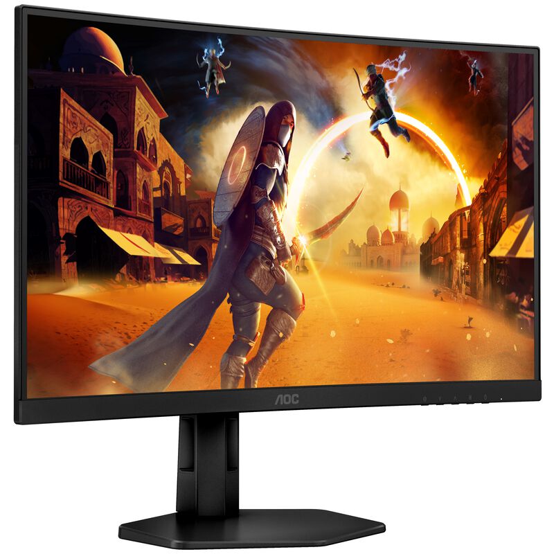 Bakside av AOC CQ27G4X 27" curved gamingskjerm