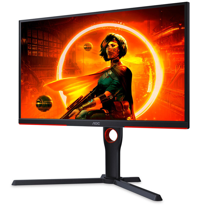 Detalj av AOC Gaming 25G3ZM BK gamingskjerm knappene