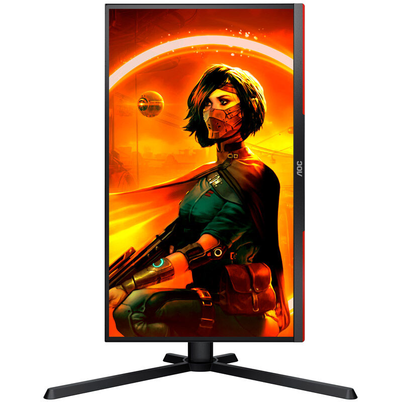 Nærbilde av AOC Gaming 25G3ZM BK gamingskjerm skjermflate
