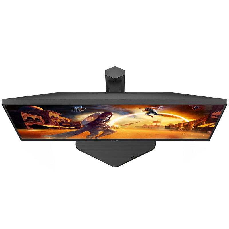 Montert AOC Gaming U27G4R 27" 4K gamingskjerm på skrivebord