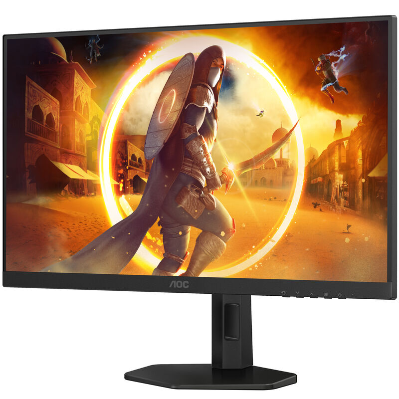 AOC Q27G4XF 27" gamingskjerm detaljbilde av skjermkant
