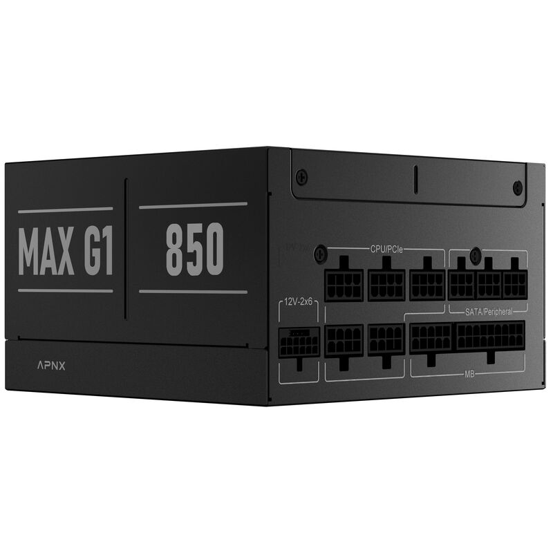 APNX MAX G1 strømforsyning 850 W emballasje