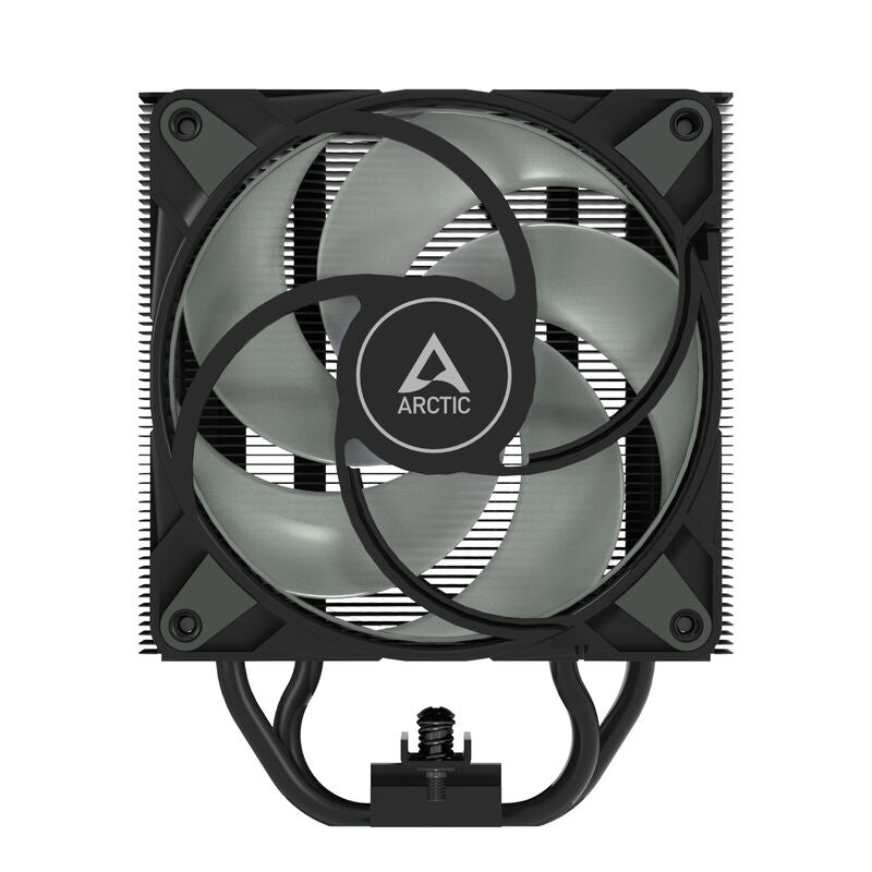 Nærbilde av heatpipes på Arctic Freezer 36 ARGB Black CPU-kjøler