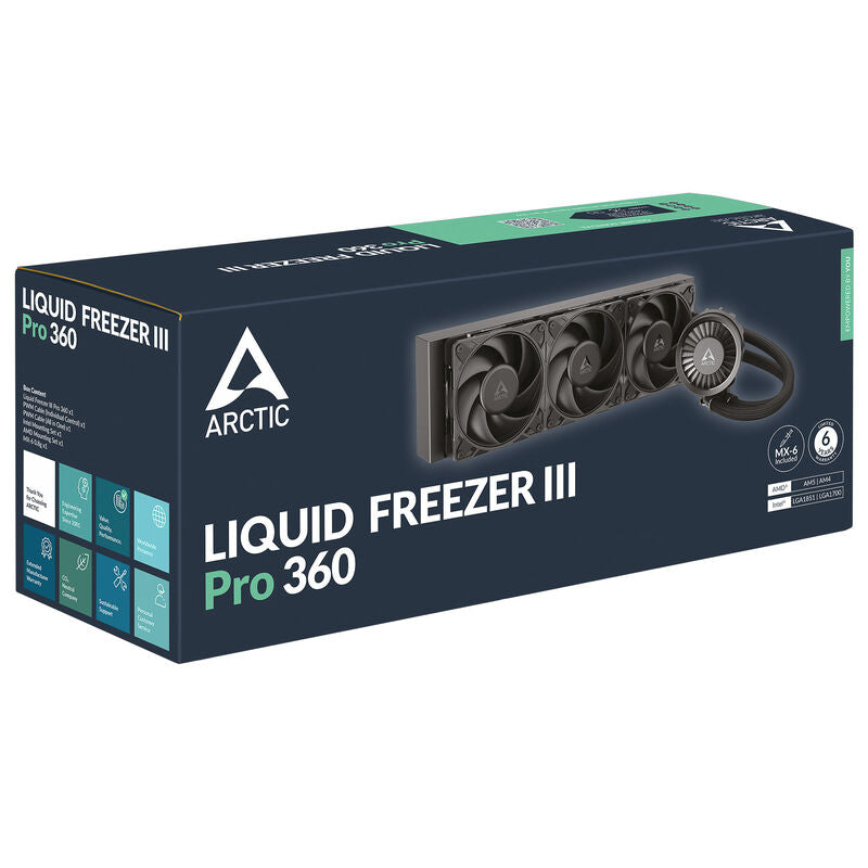 Arctic Liquid Freezer III Pro 360 AIO vannkjøling nærbilde av vifte