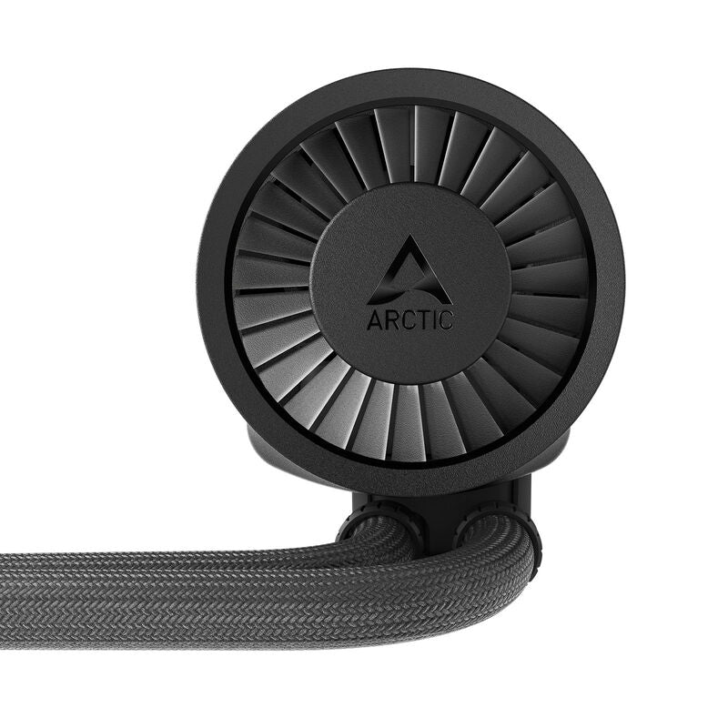 Arctic Liquid Freezer III Pro 360 AIO vannkjøling nærbilde av pumpe