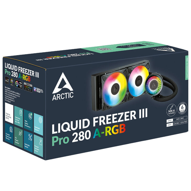 Arctic Liquid Freezer III Pro A-RGB AIO vannkjøling 280 mm svart med RGB-lys