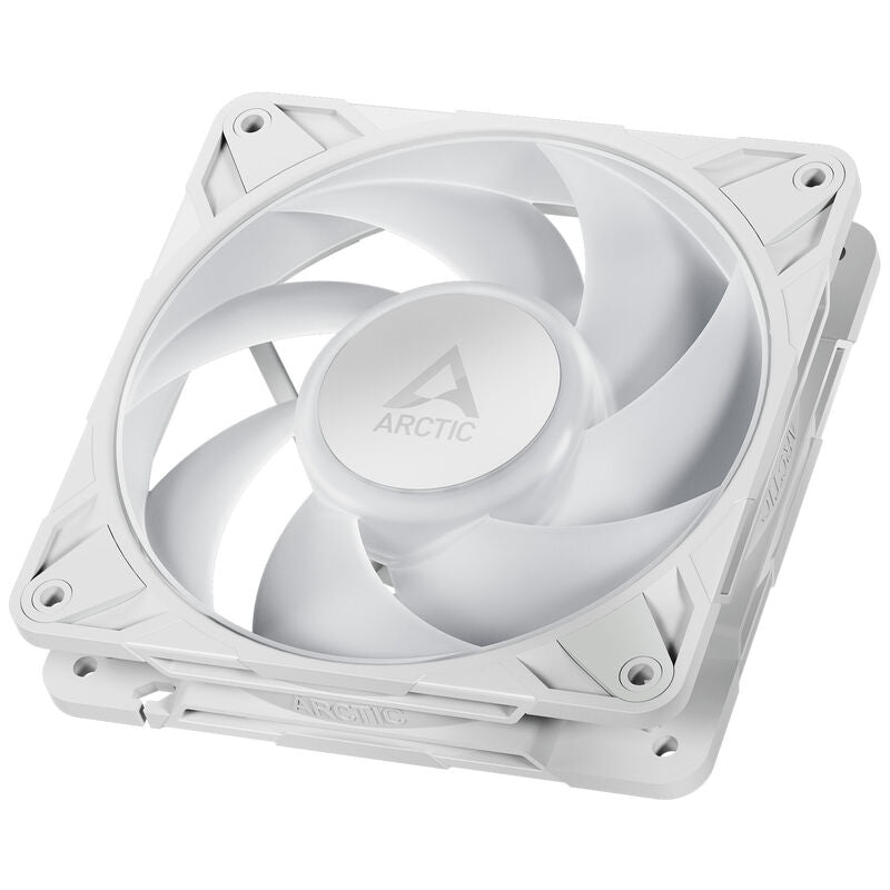 Detalj av ARCTIC P12 Pro ARGB PWM vifte 120 mm hvit vifteblader