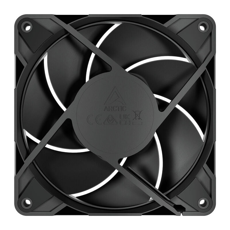 Arctic P12 Pro PST PWM vifte 120 mm 5-pakning nærbilde av vifteblader