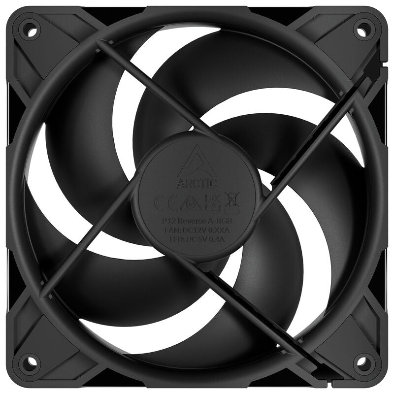 Arctic P12 Pro Reverse vifte 120 mm PWM svart montert i PC