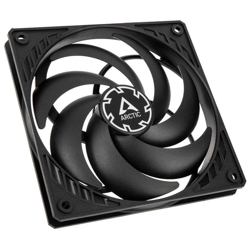 Arctic P12 Slim PWM PST vifte 120 mm svart forfra