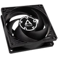 Arctic P8 PWM PST vifte 80 mm 3000 RPM svart forfra