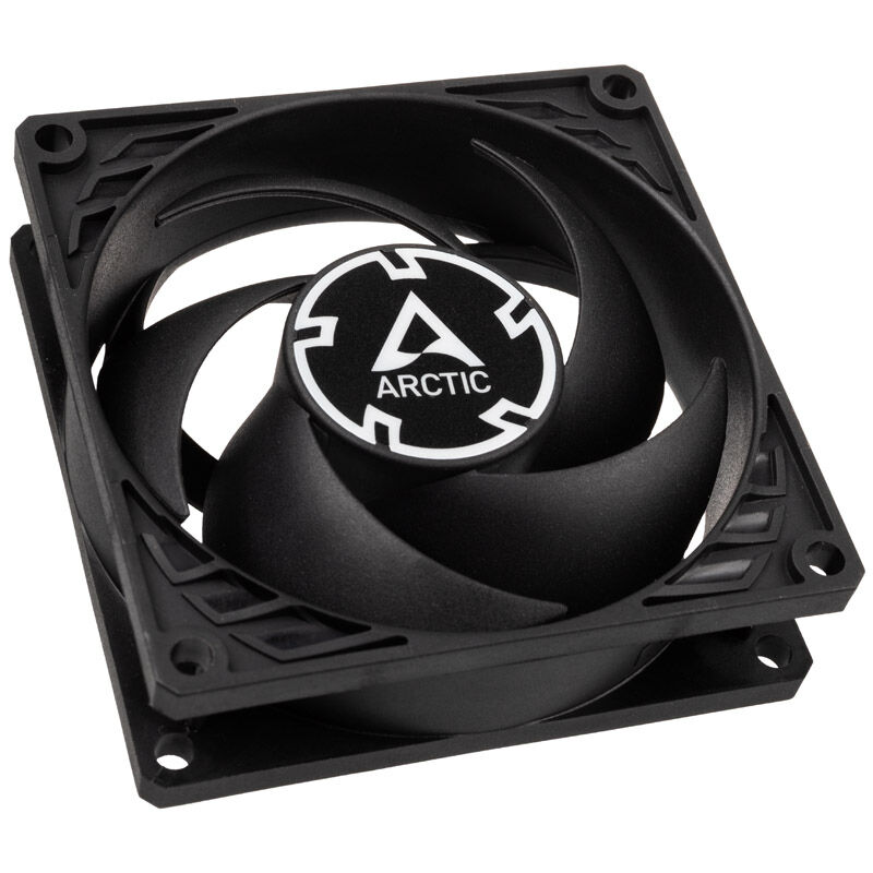 Arctic P8 PWM PST vifte 80 mm 3000 RPM svart forfra