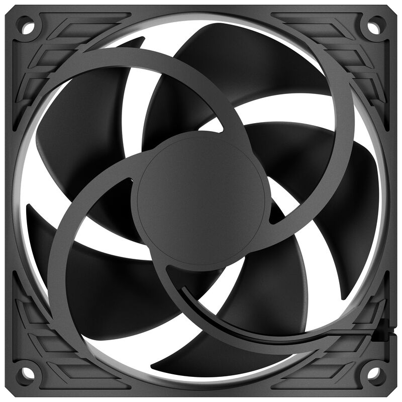 Arctic P9 Silent 3-pin vifte 92 mm svart montert i PC